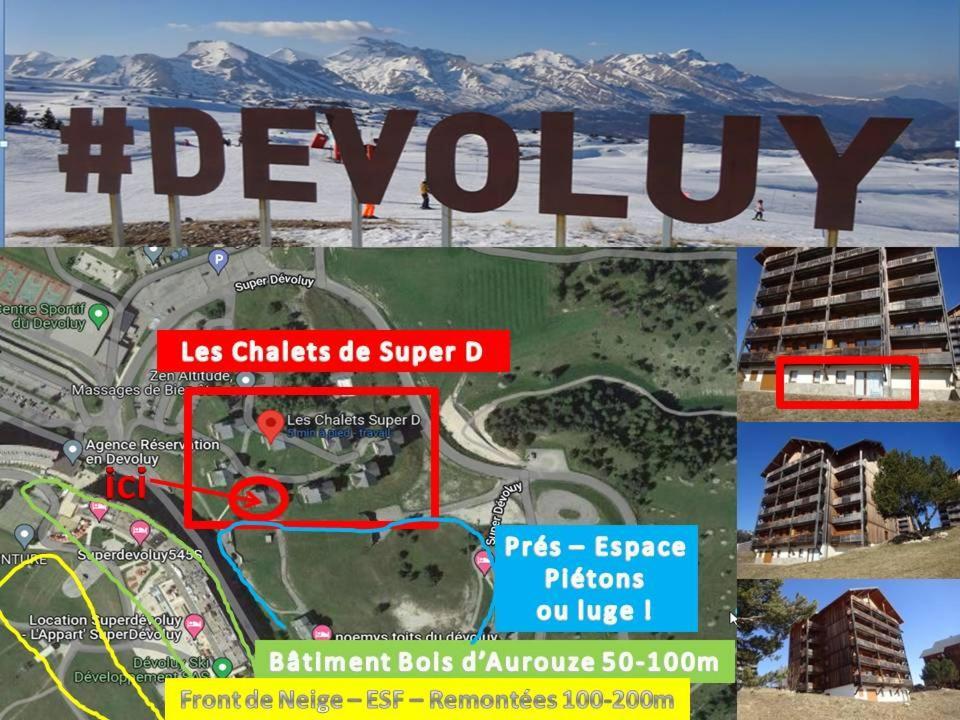 Appartement 8-10 Personnes Superdevoluy Hautes Alpes Rez De Chaussee Vue Panoramique 3 Chambres Le Devoluy Exterior foto