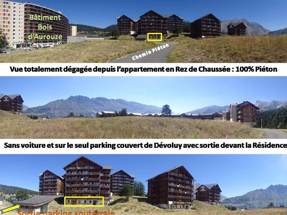 Appartement 8-10 Personnes Superdevoluy Hautes Alpes Rez De Chaussee Vue Panoramique 3 Chambres Le Devoluy Exterior foto